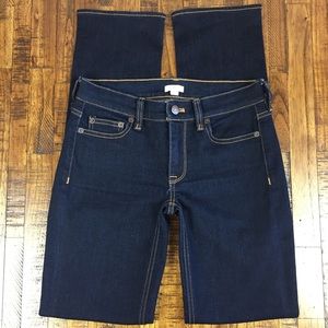 J. Crew Straight Leg Jeans Dark Wash Denim Stretch